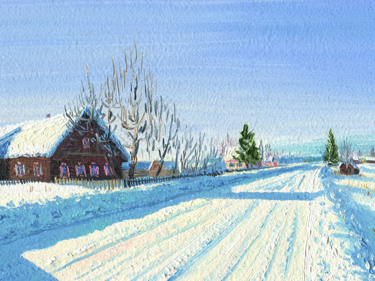 snow-road